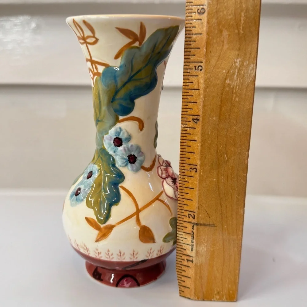 Tracy Porter Hand Painted Ceramic Vase